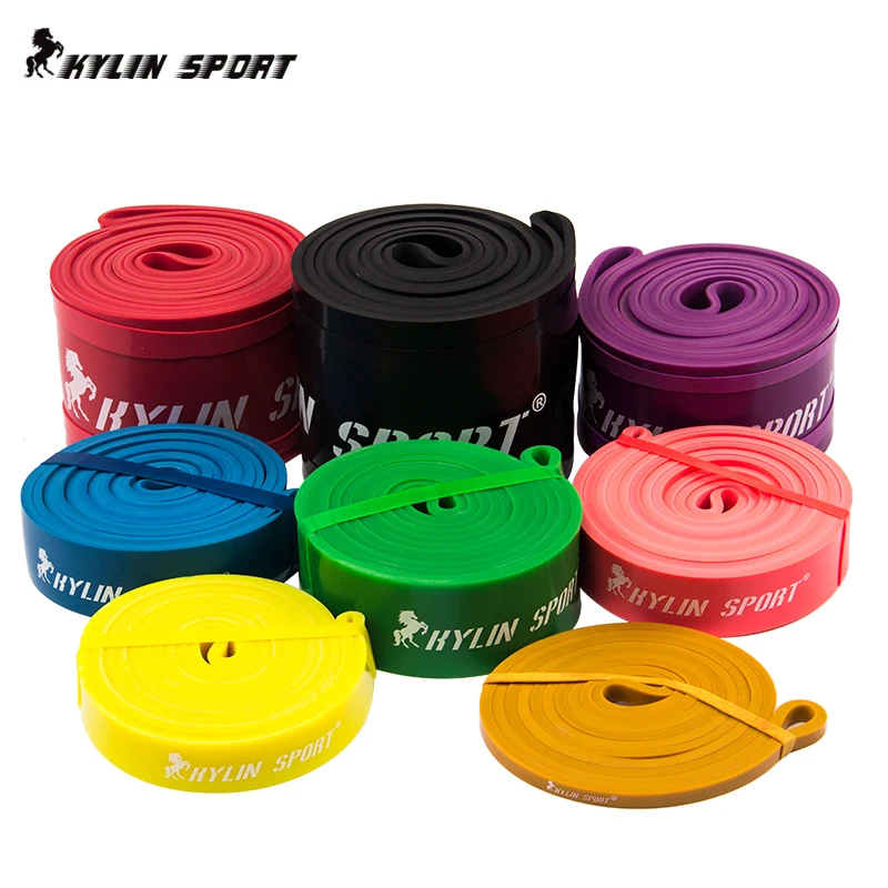 Эластичная лента из натурального латекса 8 цветов 41 дюйм для занятий спортом