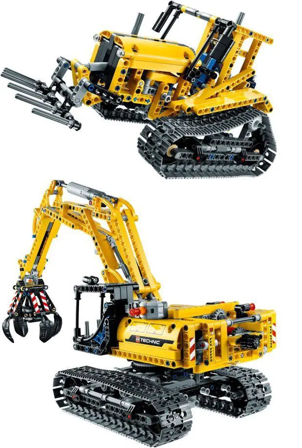 Technic LepinS Город Строительство экскаватор игрушка grab Модель комплект спиральгоед