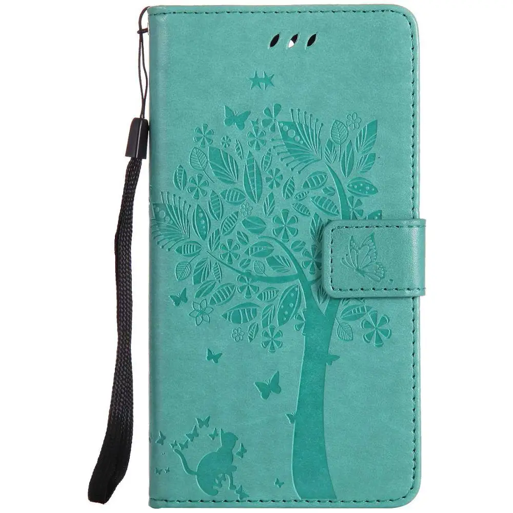 Чехлы для Coques huawei Y6 Pro/enjoy 5, Кожаные чехлы-бумажники для huawei Honor 4C Pro TIT-U02 TIT-L01 Y6Pro, чехлы для мобильных телефонов - Цвет: Зеленый