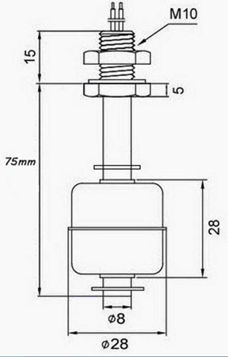 1pcs 100mm stainless steel liquid water level horizontal float sensor switch floating ball|switch idea|switch flatsswitch assy |