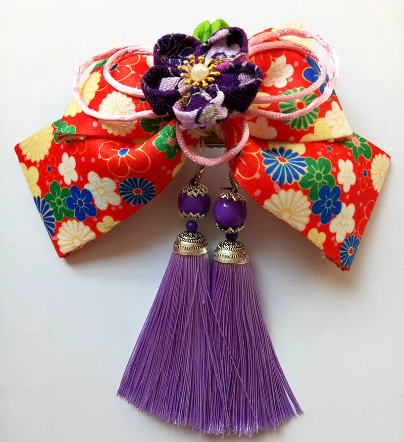 Кимоно в японском стиле на заказ галстук-бабочка аксессуары для косплея Милый