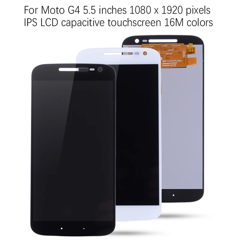 ЖК-дисплей для Motorola Moto G4 сенсорный экран XT1622 XT1625 XT1620 XT1621 дигитайзер сборка Замена Черный Белый