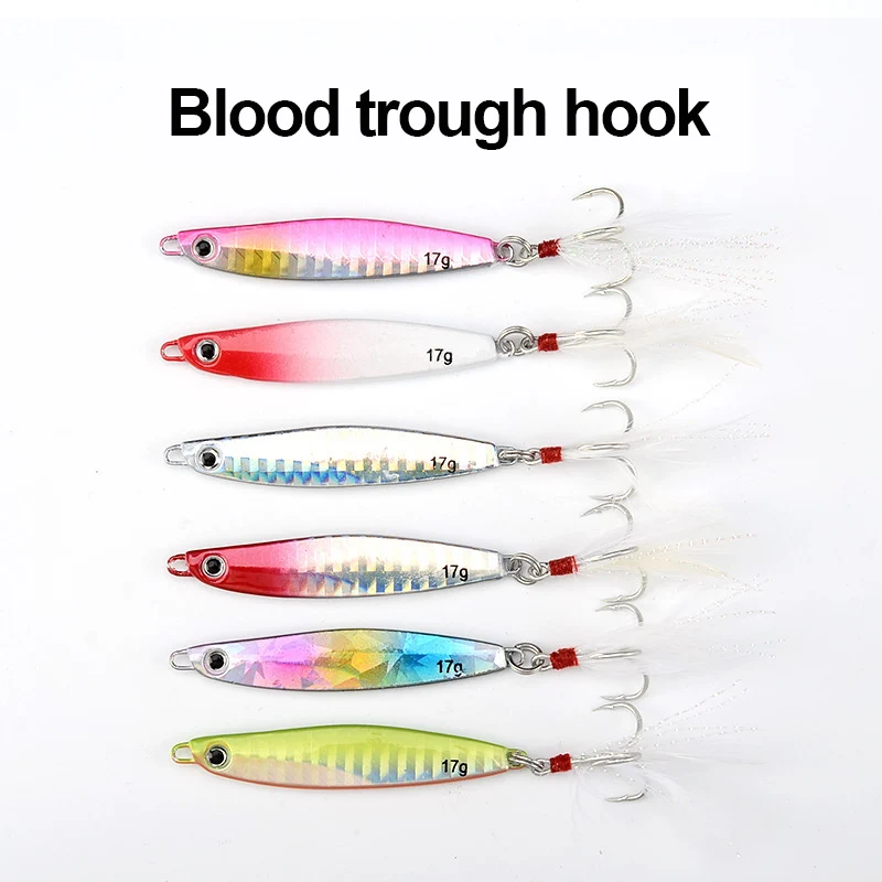 ZXZ 2pcs Fishing Lures 7g-60g Hard Baits Bionic Metal Bait Lu Ya Hook Artificial Sequins Tackle | Спорт и развлечения