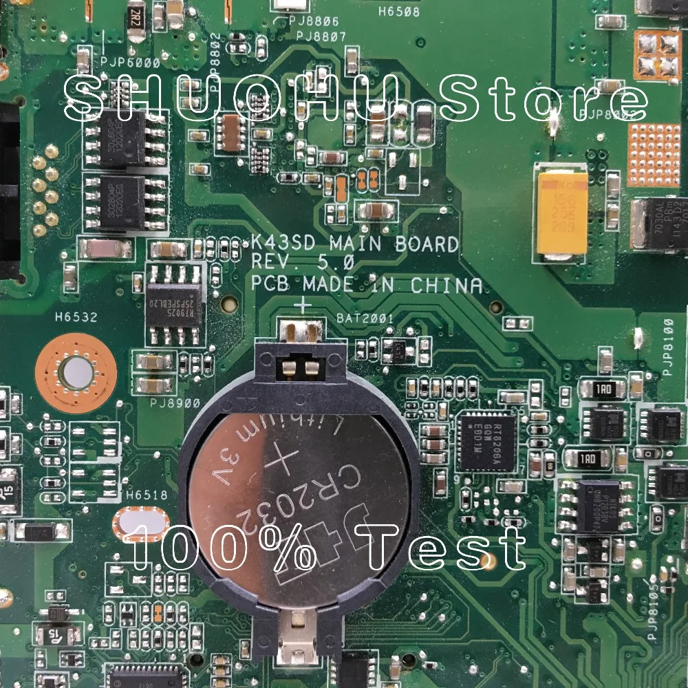 KEFU для ASUS K43SD A43S REV5.0 GT610M HM65 материнская плата ноутбука протестированная на 100%