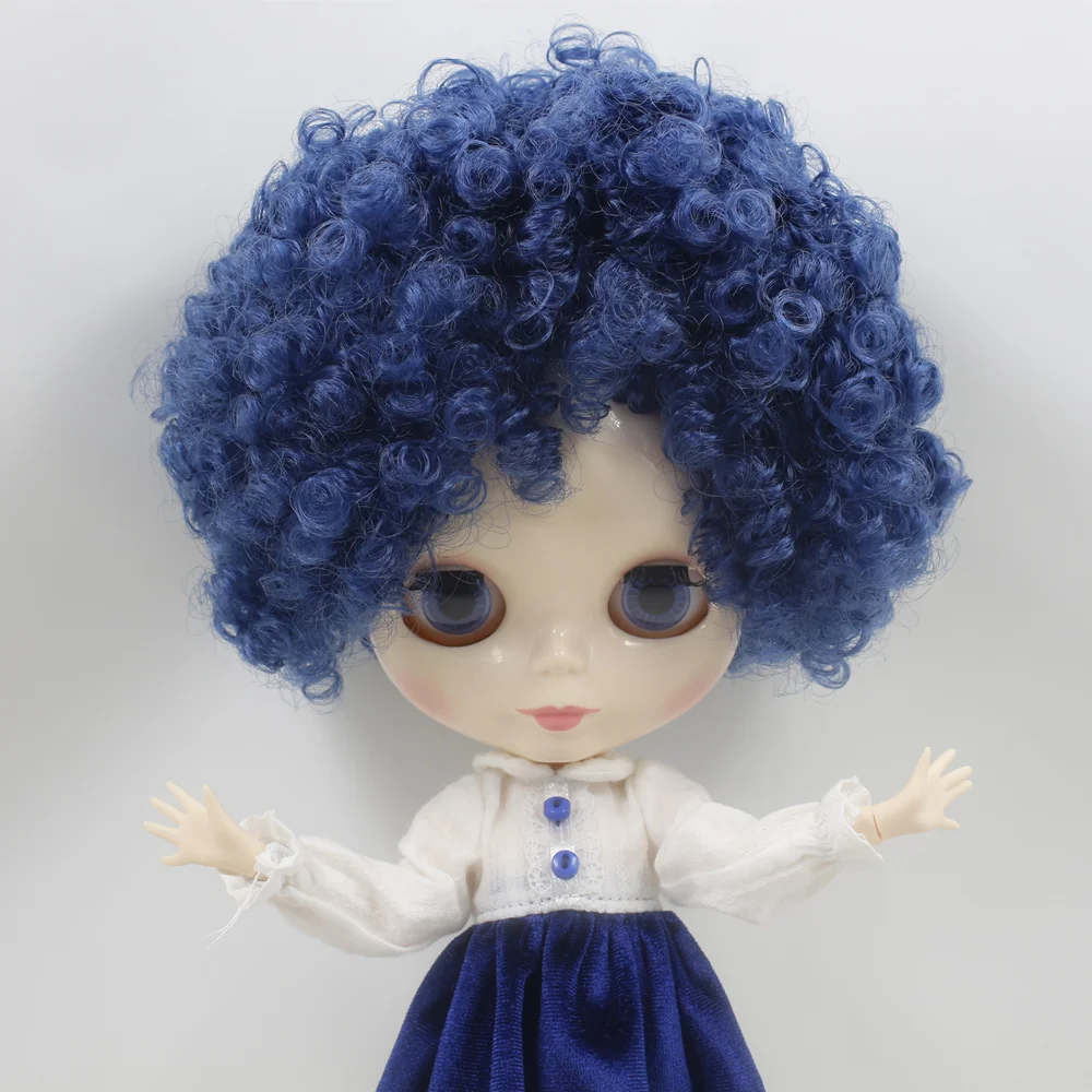 Кукла блайз ICY DBS No.BL6221Blue афро волосы шарнирное тело белая кожа Neo 1/6 BJD ob24 аниме