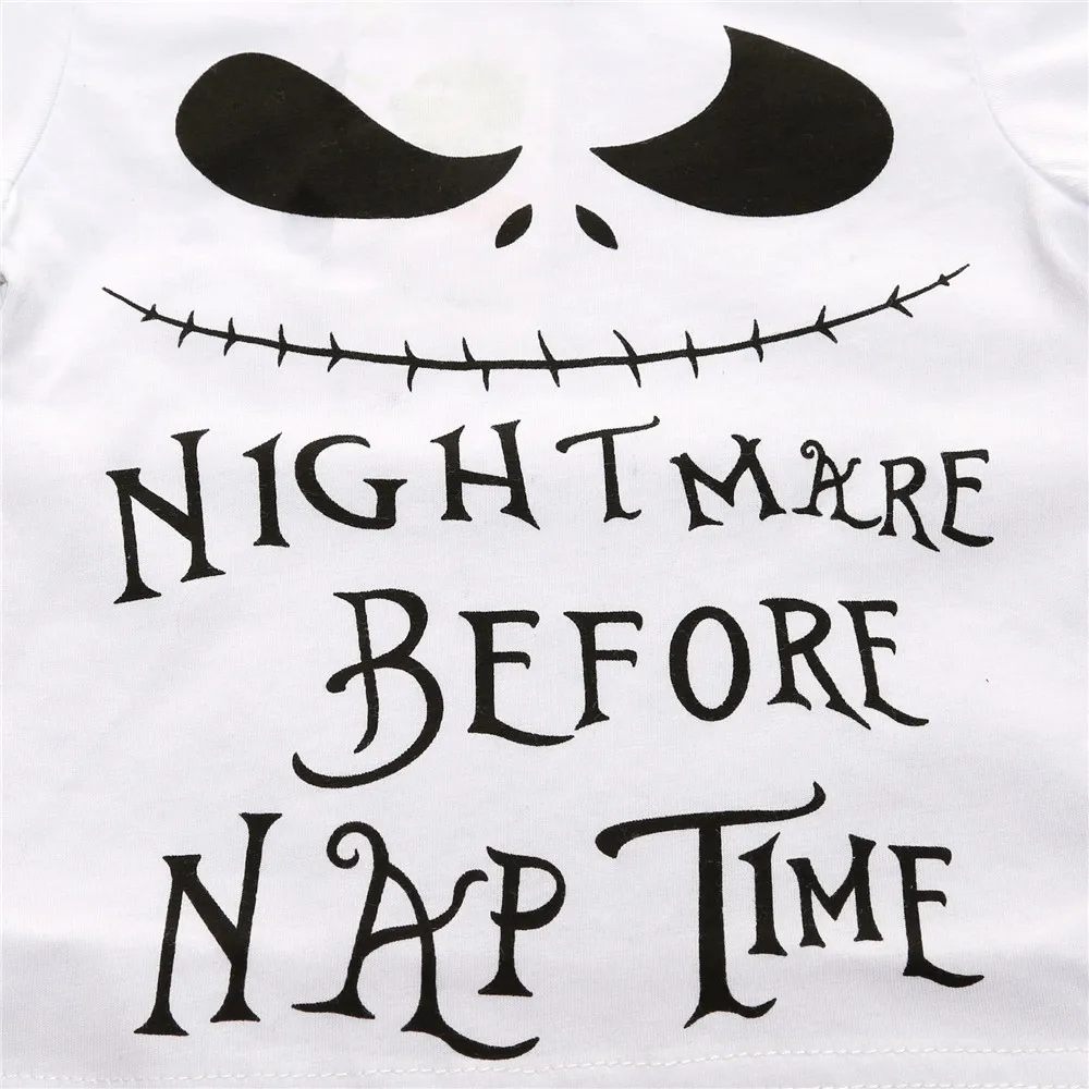 Hooyi Хэллоуин модная детская одежда костюмы кошмар перед ворсом призрак лицо