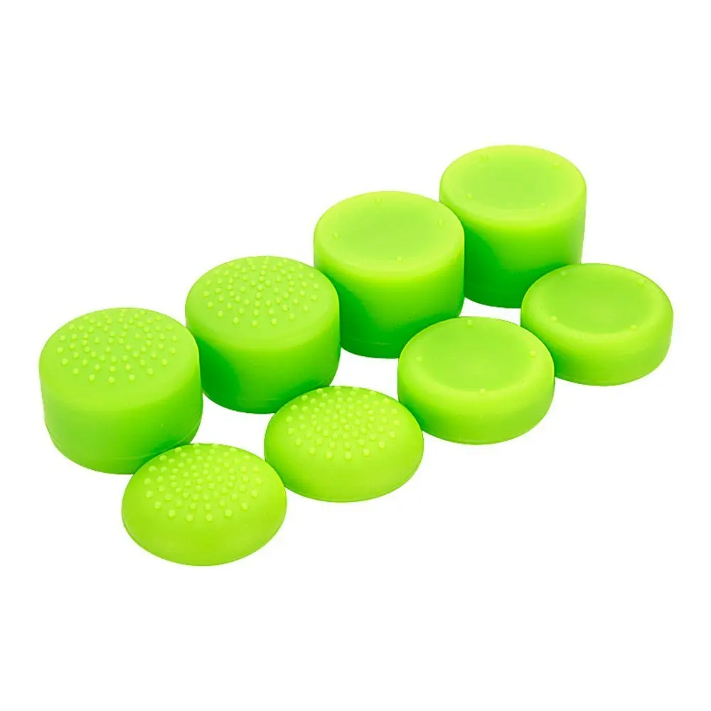 8 Green Caps IVYUEEN для sony playstation 4 PS4 DS4 Pro Тонкий силиконовый чехол с контроллером Защитная крышка для рук колпачки для Dualshock 4 - Цвет: 8 Green Caps