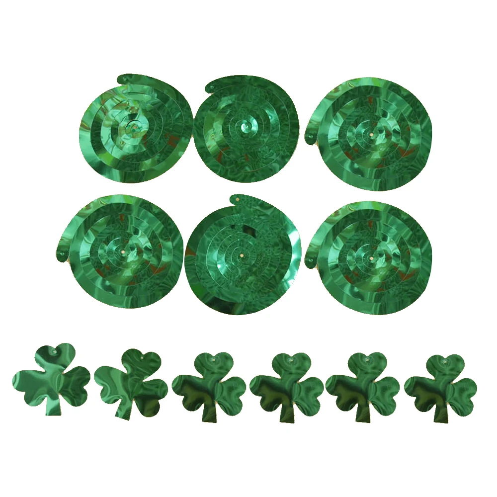 6 шт./лот подвесные клюшки Shamrocks cloверы ирландские St paфокусы украшения на день