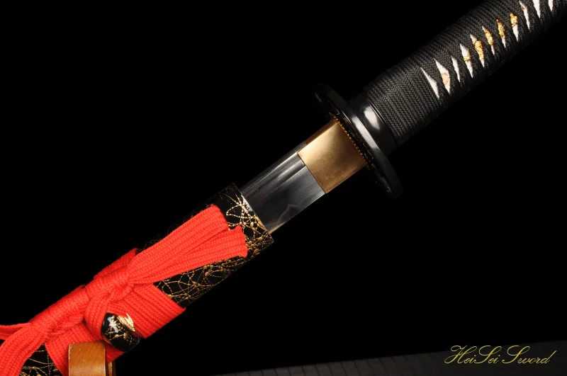 Лидер продаж катана ручной ковки T10 Сталь глины-закаленное черный меч самурая