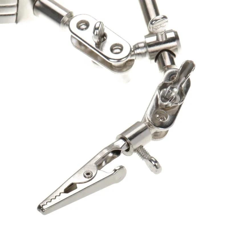 Фото Helping Third Hand Soldering Stand with 5X Magnifying Glass Helpful Repair Tool w/ Adjustable Holding Clamps Инструменты Helping Third Hand Soldering Stand with 5X Magnifying Glass Helpful Repair Tool w/ Adjustable Holding Clamps Инструменты