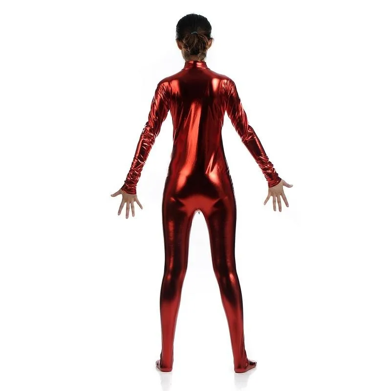 Unitard черный облегающий комбинезон с длинными рукавами лайкра Золотая водолазка металлик Zentai боди блестящие металлические Вечерние боди сценический костюм