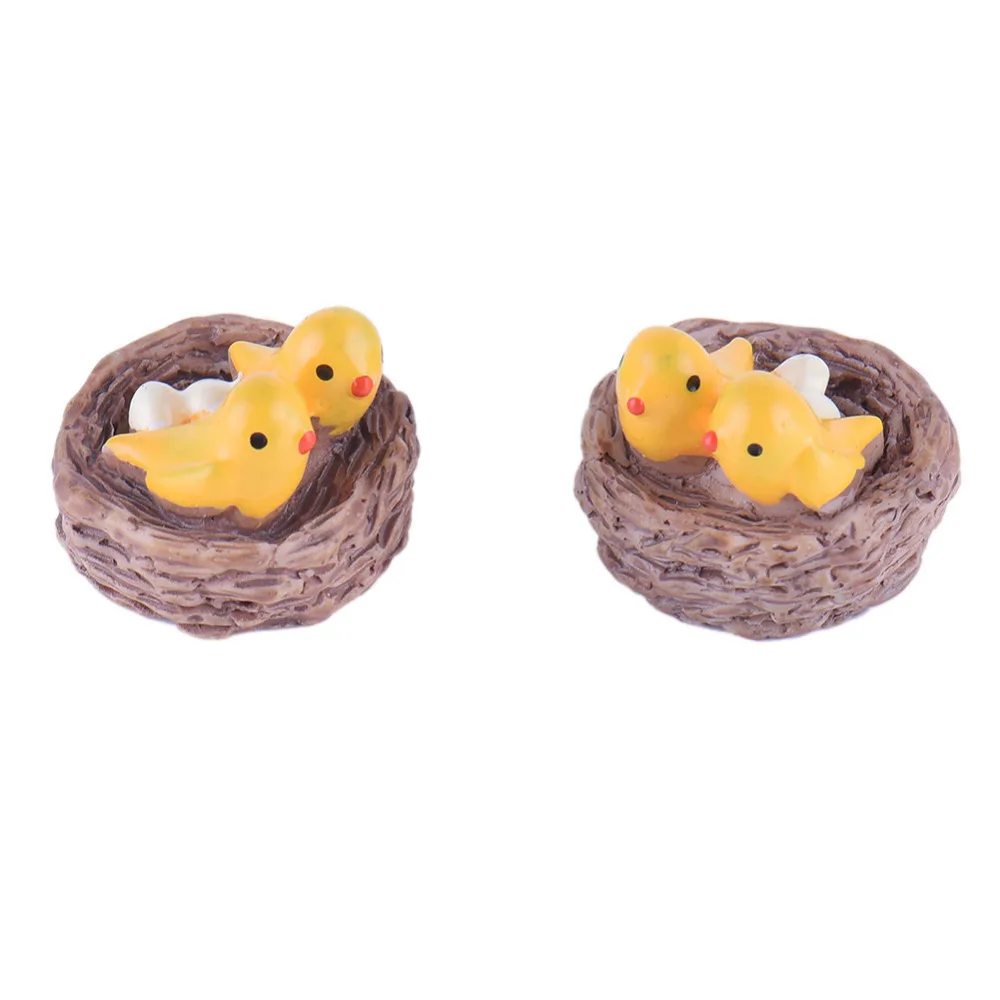 Новые 2 шт./лот мини модели гнезд для птиц милые реалистичные Птичье гнездо