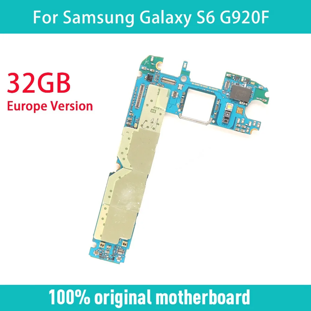 Оригинальный G920F разблокированная основная материнская плата 32 Гб Замена для