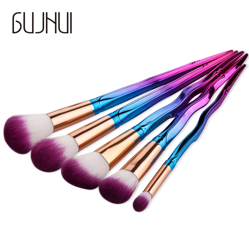 Красота Макияж Кисточки 5 шт. Профессиональный Расчёски для волос Румяна blending