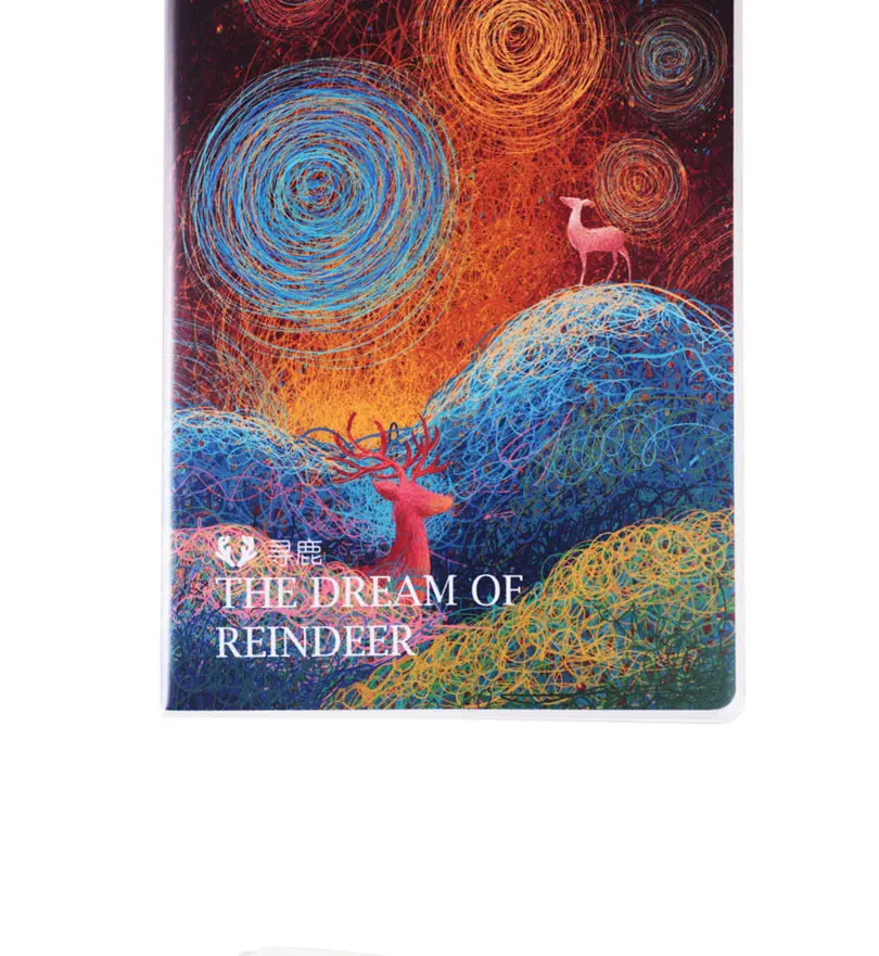 Deli Dream Мультяшные ноутбуки для канцелярские принадлежности для школьников принадлежности для ноутбуков Животные Олень 32 к/72 линия для набросков Еженедельный дневник