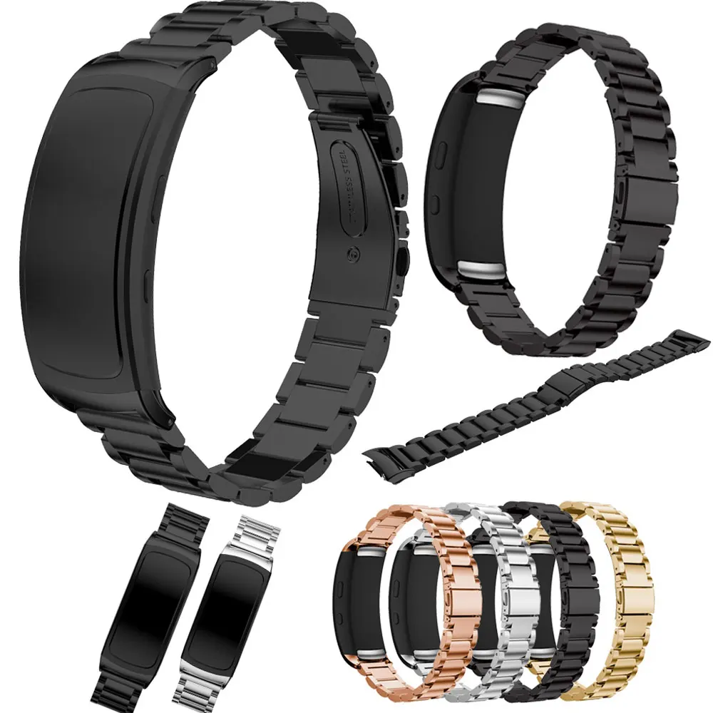 Ремешок для samsung gear Fit2 Pro сменный металлический ремешок из нержавеющей стали SM-R360