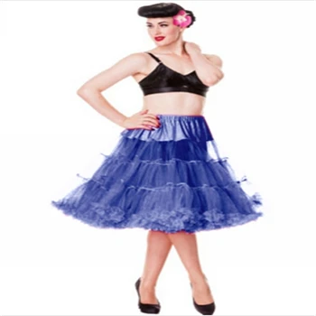 Navy Blue 20 шт., юбка-пачка, Женская фатиновая юбка, изготовленная на заказ, длина 65 см, 2 слоя тюля, 1 подкладка, пушистая, мягкая, сексуальная, плиссированная шифоновая юбка-пачка - Цвет: Navy Blue