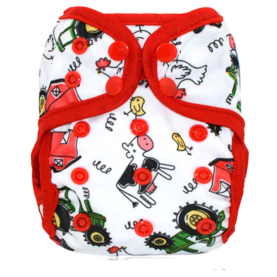 Miababy тканевые подгузники для новорожденных, подходит для детей 0-3 месяцев или 6-19 фунтов