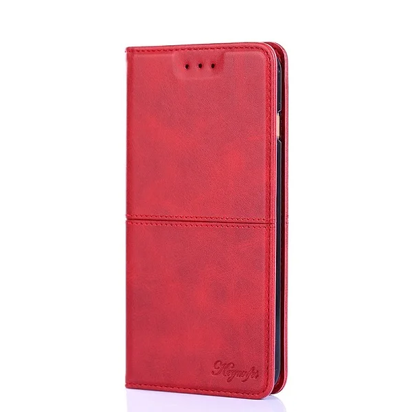 Чехол-Кошелек для OnePlus 1, 2, 3, 3, T, 5, 5, 6, 6 T, кожаный чехол-книжка для coque OnePlus, 6, 5, 3, 2, 1, чехол-накладка - Цвет: red