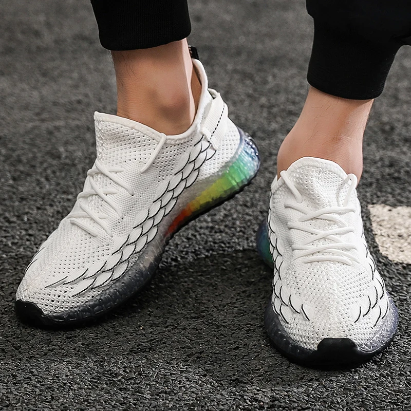 Humtto летние мужские кроссовки для бега уличные дышащие мягкие Мужская