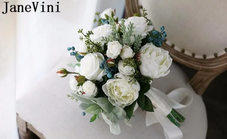 Винтажная свадебная брошь в стиле бохо цветок невесты белая роза | Свадьбы и