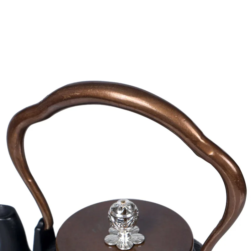 1000 мл японская черная чугунная чайная посуда Чайный набор кунг-фу чайный горшок