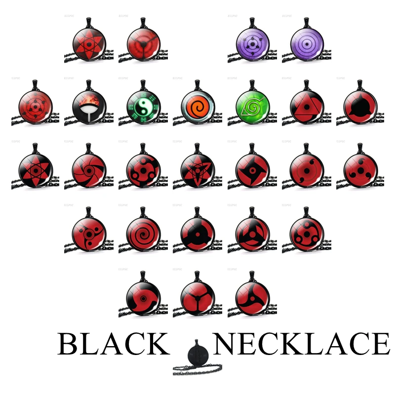 1 шт. ожерелье с подвеской от сглаза аниме мультфильм мангеквы Шаринган стекло