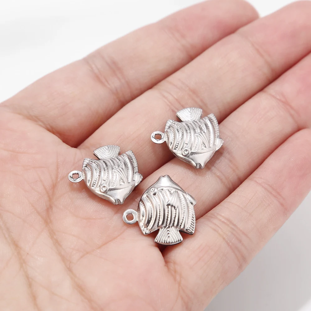 Подвеска в виде морской рыбы из нержавеющей стали 20 шт./лот 304|Шармы| |