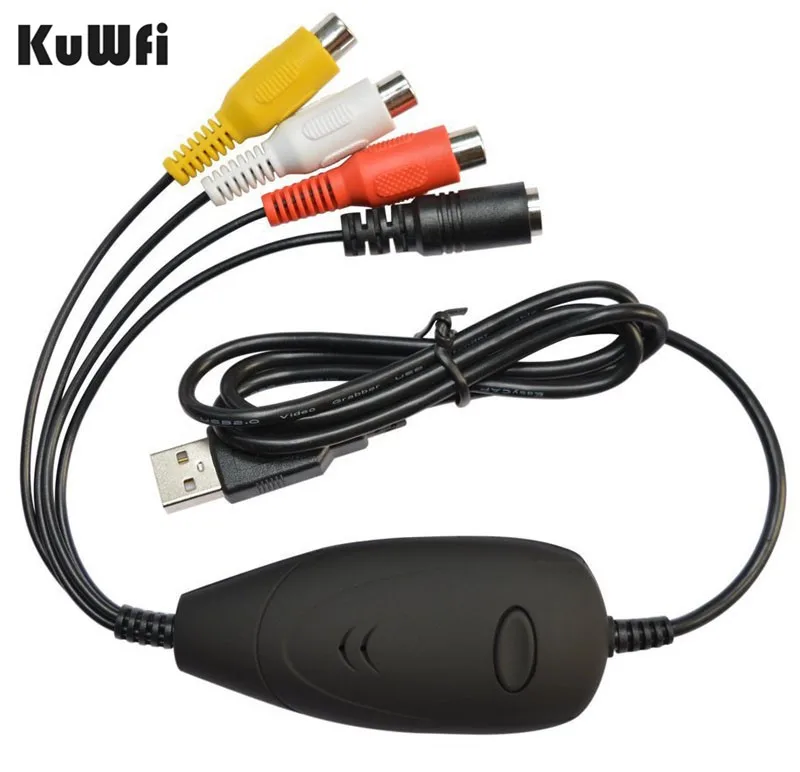 USB Аудио Видео Захват захвата аналоговый преобразователь видео из VHS видео рекордер видеокамера DVD Can Win10 Win8