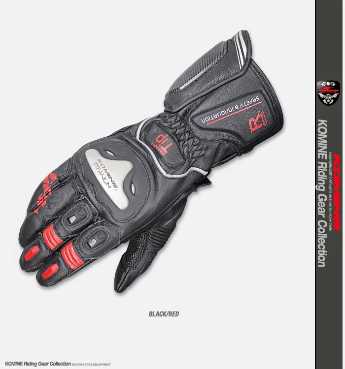 Komine GK169 мотоциклетные ударопрочные длинные мужские защитные перчатки из