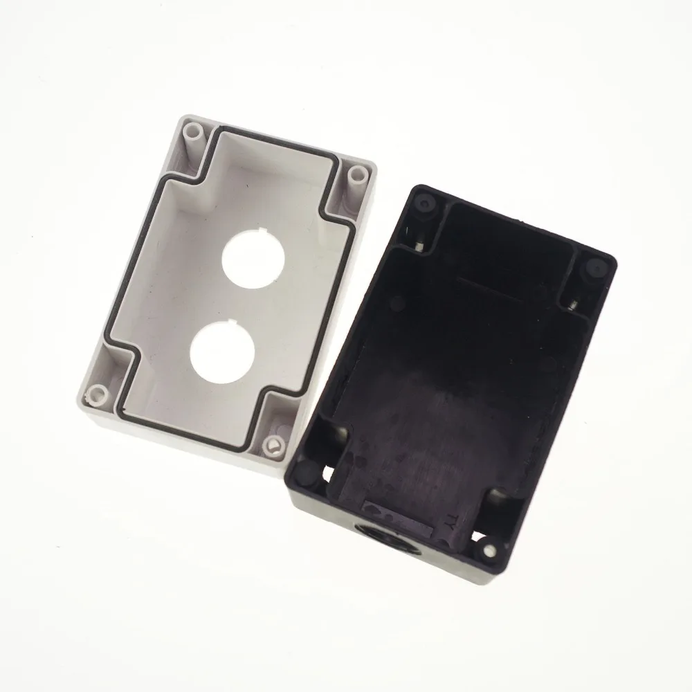 Кнопка управления 2 выключателя защитная коробка черный и белый отверстия |