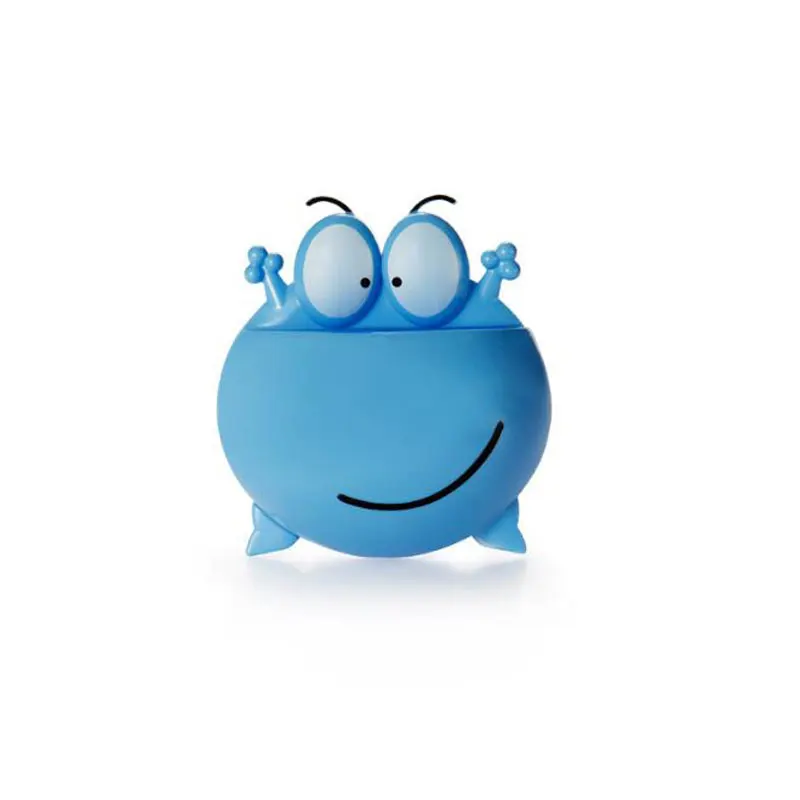 9 frog Blue Присоска для детей, держатель для зубных щеток, крючки на присоске для зубной щетки, набор для ванной комнаты, Божья коровка X - Цвет: 9 frog Blue