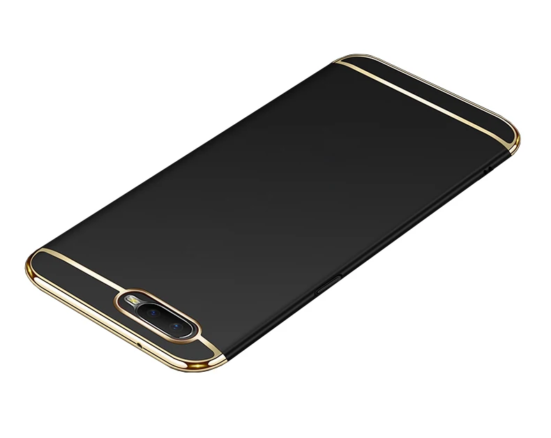 OPPO RX17 Neo чехол OPPO RX17 Neo 3в1 чехол для полной защиты корпуса жесткий Роскошный чехол для задней панели для OPPO RX17 Neo чехол для телефона s Coque - Цвет: Черный