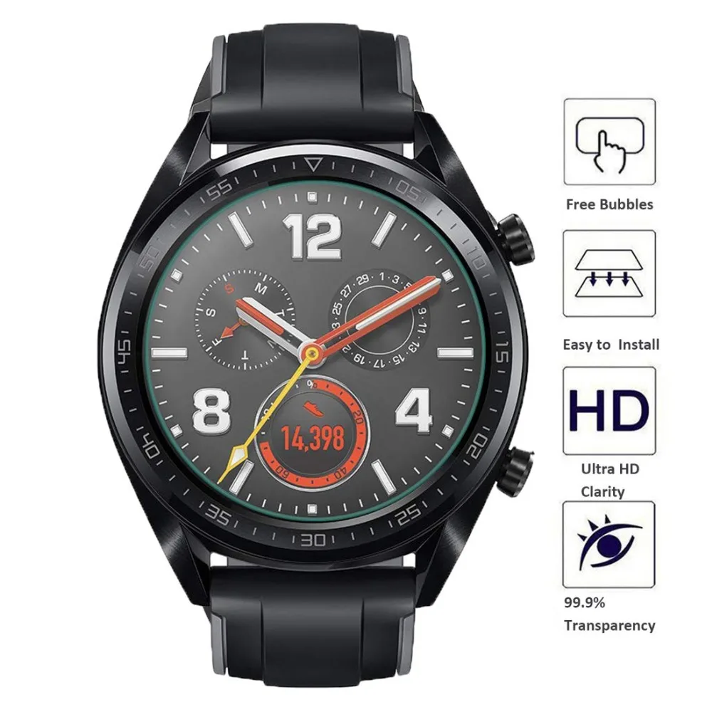Eeglee Huawei watch gt active для GT Ремешок Браслет 9H HD Закаленное стекло Защитная пленка