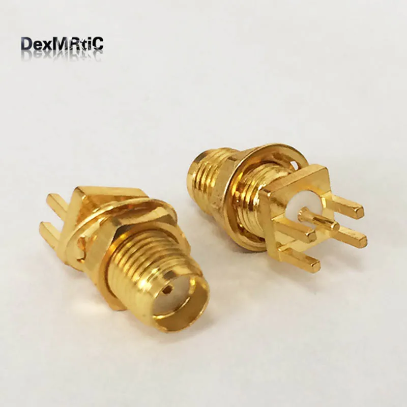 Много 10 шт. SMA jack nut женский конец Launch PCB RF разъем Edge Mount короткая версия оптовая
