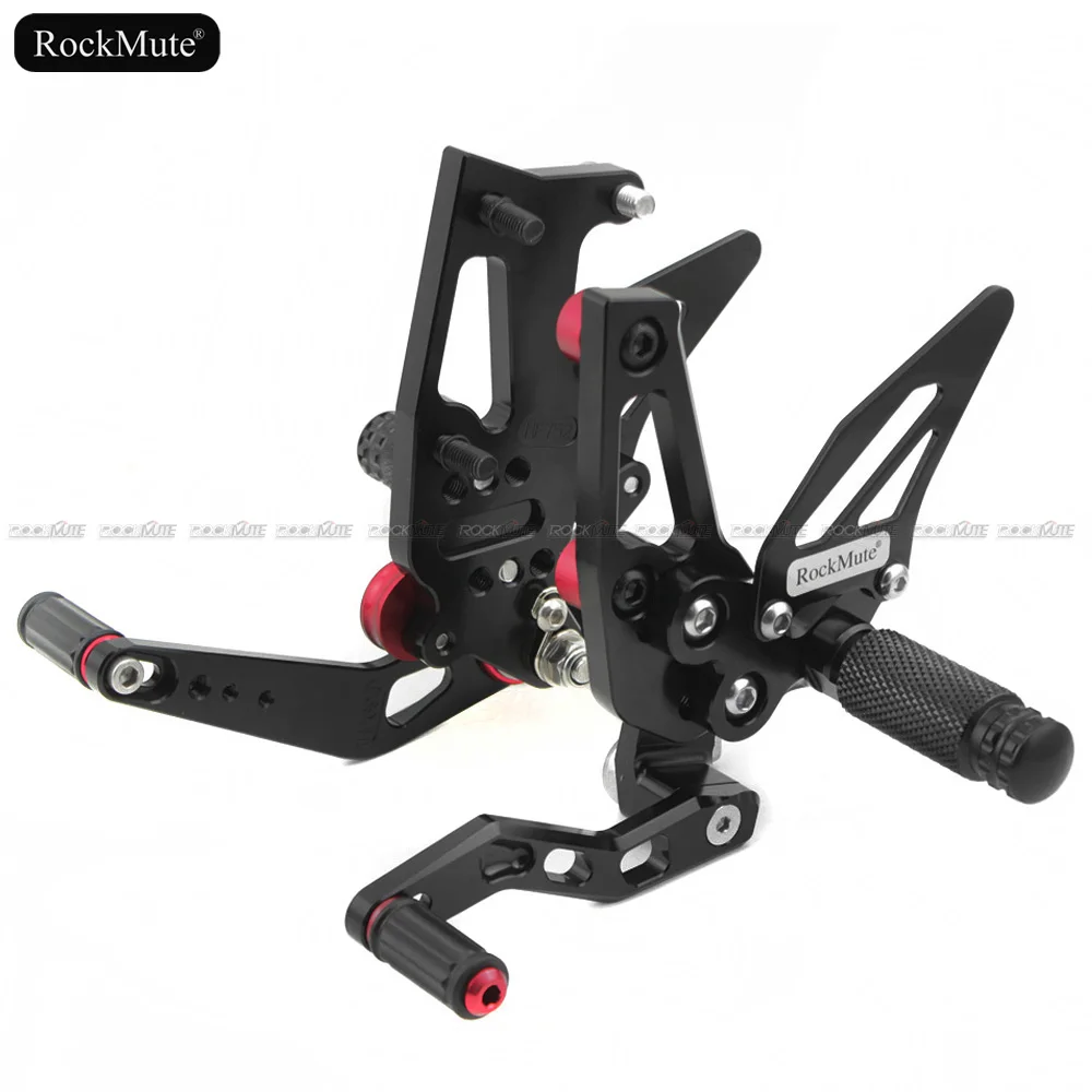 Для APRILIA RSV4 R FACTORY 2009 2010 2011 2012 Мотоцикл CNC Алюминиевый Регулируемый Rearset подножки