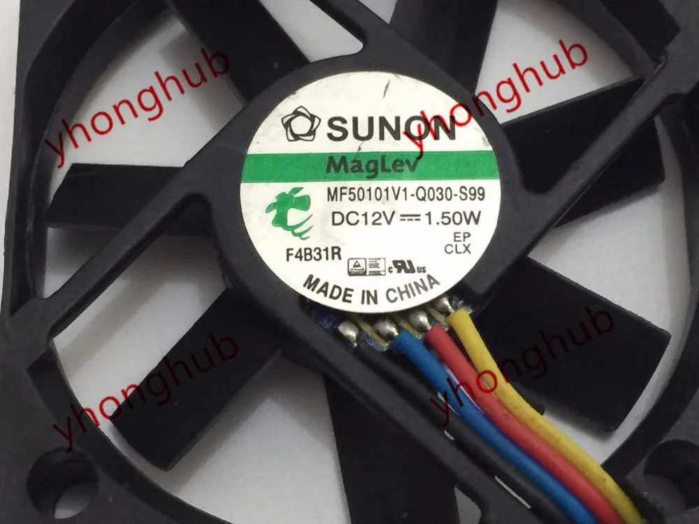 SUNON MF50101V1 Q030 S99 DC 12V 1 5 W 50x50x10mm вентилятор охлаждения сервера|square fan|server fan12v fan 60mm |