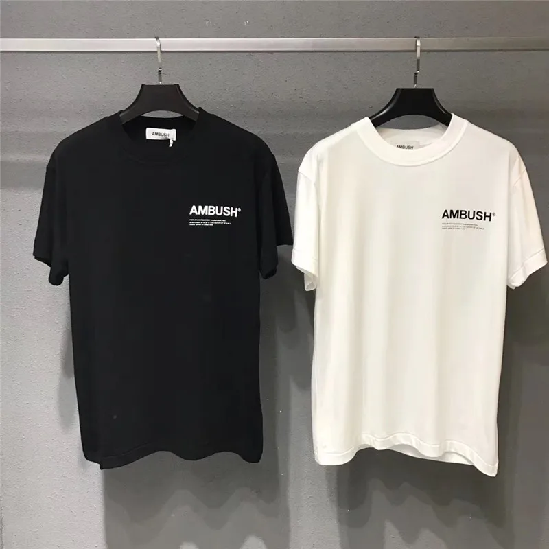 Новинка 19FW Высококачественная летняя футболка в стиле хип хоп kanye west AMBUSH для