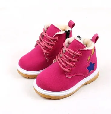 Новинка 2019 детские зимние меховые сапоги для мальчиков и девочек Нескользящие