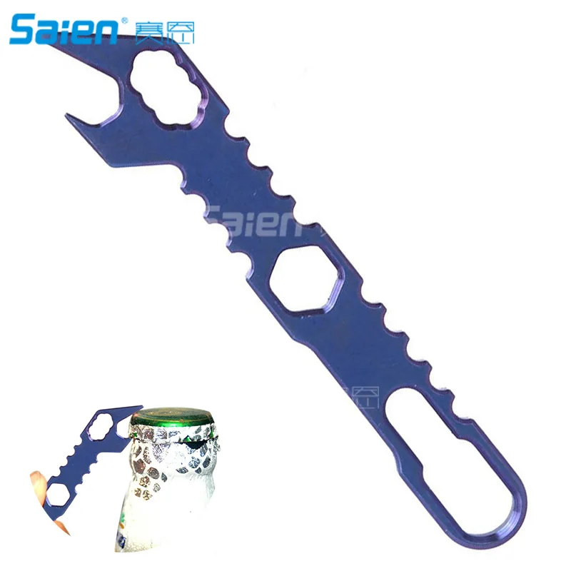 Outdoor Camping Multi-Function Mini Beer Bottle Opener EDC Titanium Survival Card Pocket Keychain Tools | Спорт и развлечения