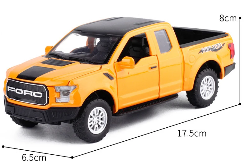 Мини пикап грузовик игрушка 1:32 модель игрушечный автомобиль для Ford F150 Раптор