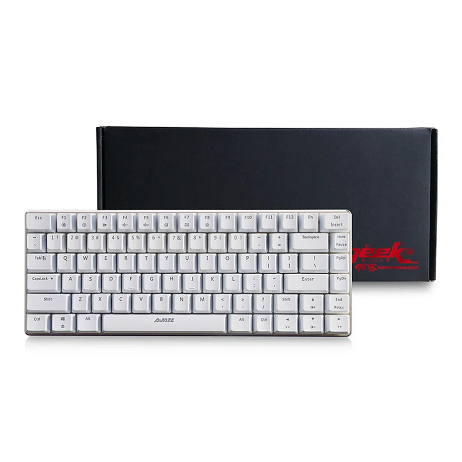 Ajazz AK33 проводной Механическая игровая клавиатура 82 ключи не конфликт USB Multimedia