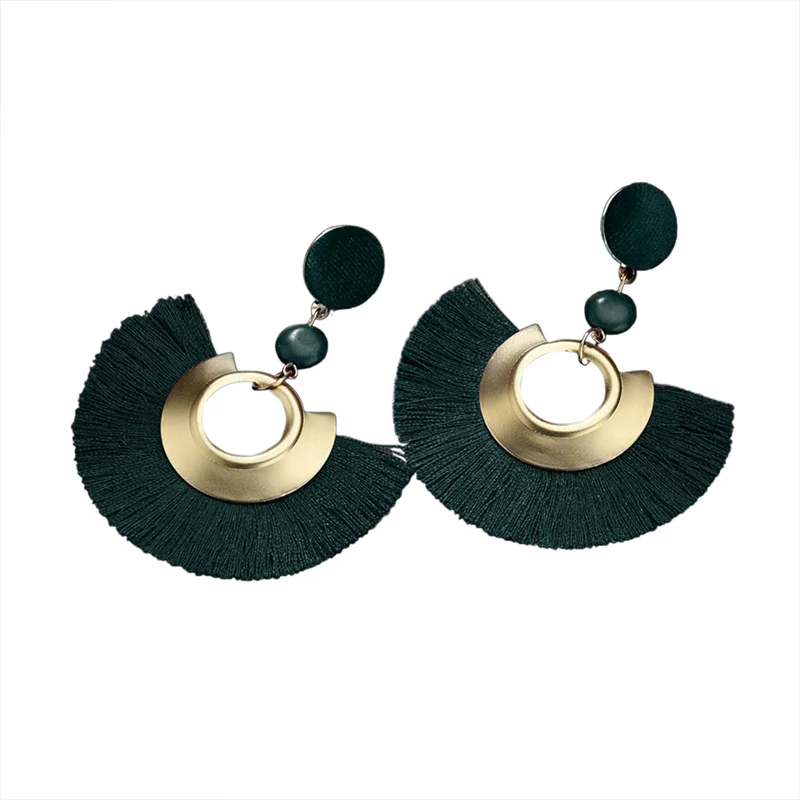 Модные женские серьги капельки простые ромбовидные ручной вязки пара желтых