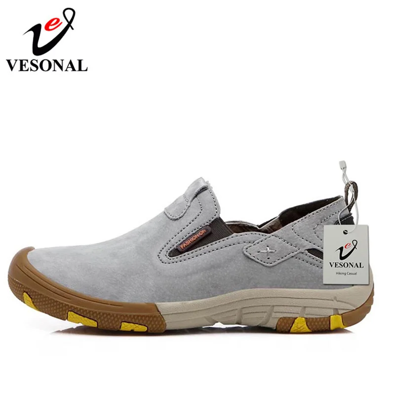 VESONAL 2018 Genuine Leather Moccasins Male Shoes For Men Loafers Adult Slip On Driving Walking Soft Spring Casual Footwear 9033 | Обувь
