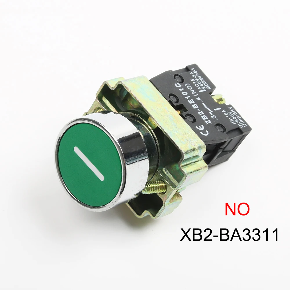 XB2-BA4342 BA3331 BA3351 BA4322 BA3311 BA3341 без/NC мгновенная плоская кнопка с меткой переключатель самосброс 22 мм