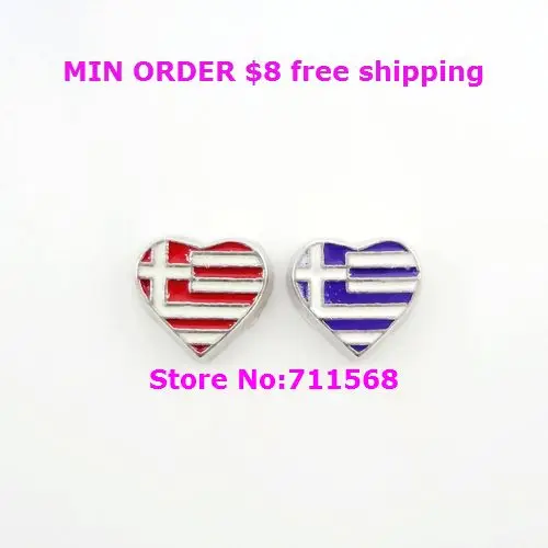 Флаг в форме сердца плавающий талисман флаг итальянские талисманы кулон для