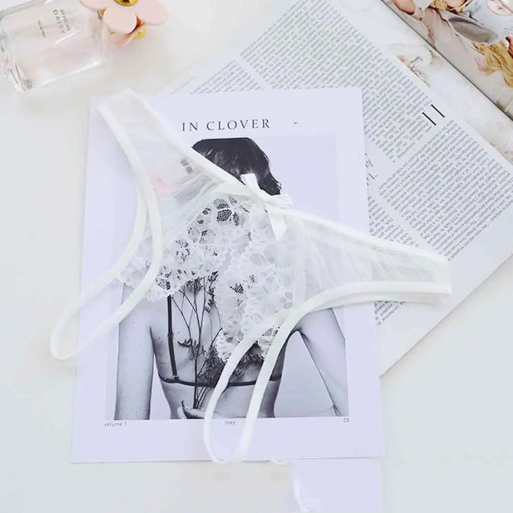 

Sexy Underwear Crotch Women Erotic Lingerie G-string Women Bikini All Low Open Nightwear Max Lace Rise