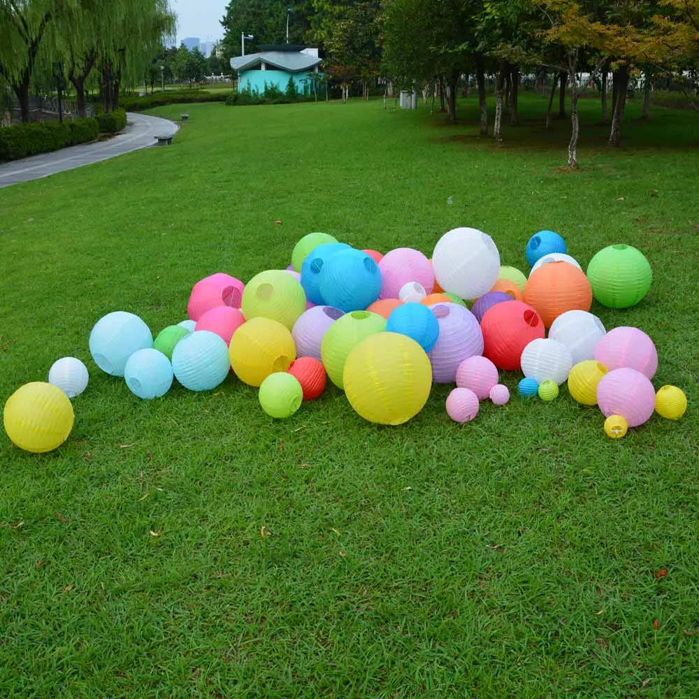 Недорогие бумажные фонари 8 дюймов новые цвета из Китая белые розовые фиолетовые