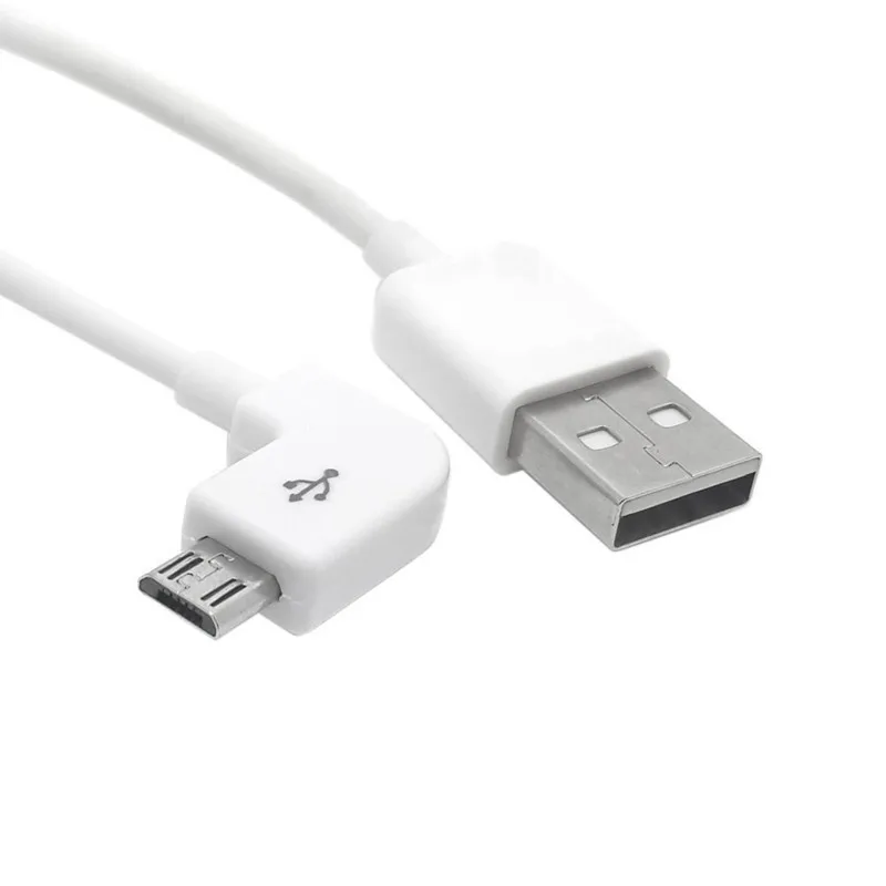 Новый короткий правый угол 90 градусов микро USB быстрое зарядное устройство