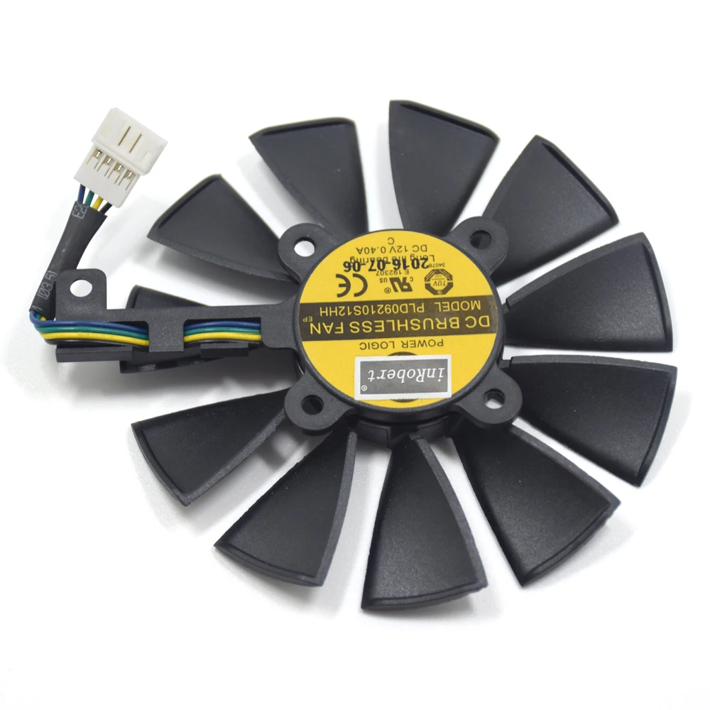 PLD09210S12HH 87 мм кулер вентилятор для ASUS ROG STRIX GTX 980Ti 1060 1070 1080 RX580 RX 480 R9 390X390 Вентилятор Охлаждения видеокарты